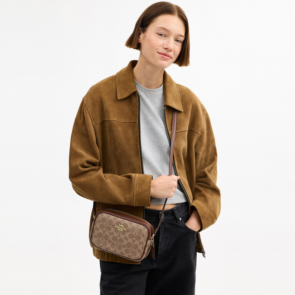 Coach Outlet Mini Jamie Camera Bag In Signature Canvas